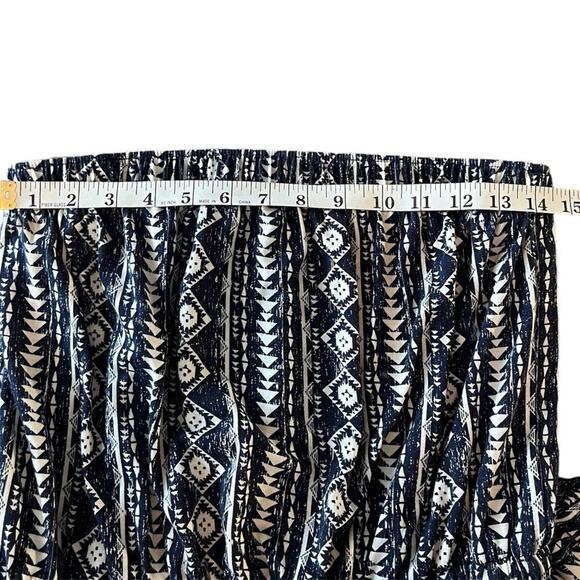 Bobbie Brooks Strapless Pull Up Jumpsuit Medium Jogger Elastic Tie Waist Boho - Picture 8 of 10